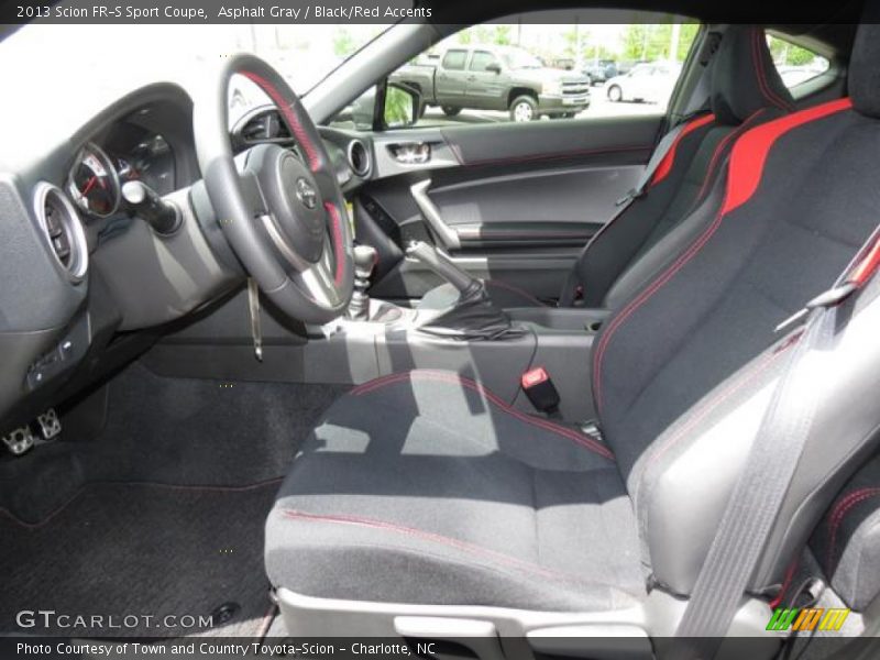  2013 FR-S Sport Coupe Black/Red Accents Interior