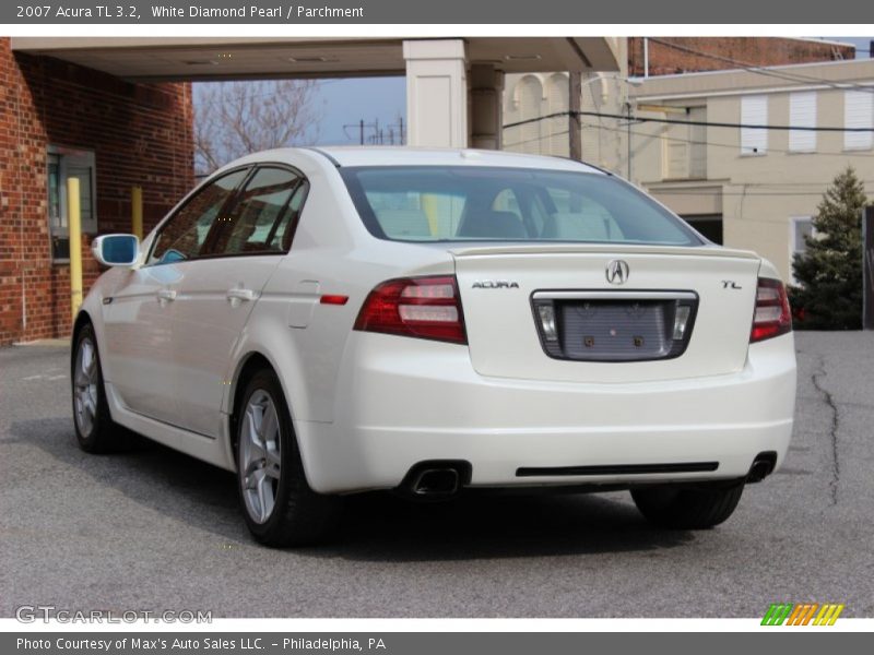 White Diamond Pearl / Parchment 2007 Acura TL 3.2