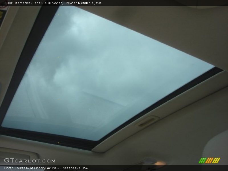 Sunroof of 2006 S 430 Sedan