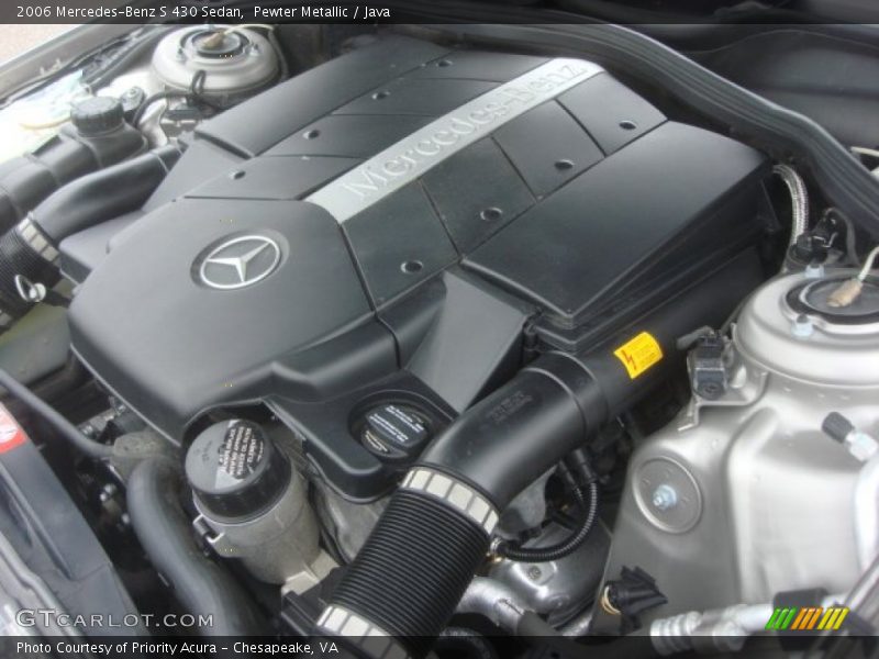  2006 S 430 Sedan Engine - 4.3 Liter SOHC 24-Valve V8