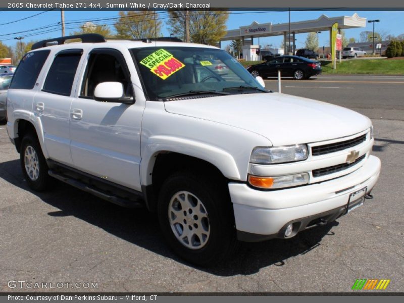 Summit White / Gray/Dark Charcoal 2005 Chevrolet Tahoe Z71 4x4