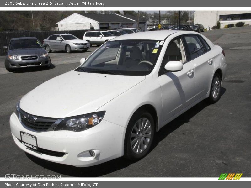 Aspen White / Ivory 2008 Subaru Impreza 2.5i Sedan