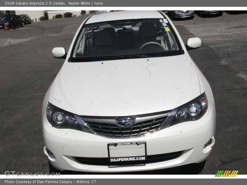 Aspen White / Ivory 2008 Subaru Impreza 2.5i Sedan
