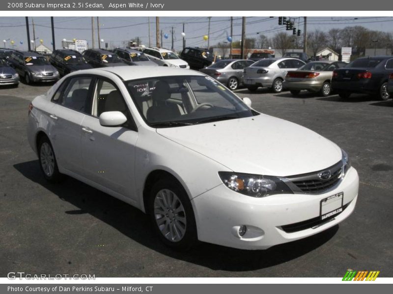 Aspen White / Ivory 2008 Subaru Impreza 2.5i Sedan