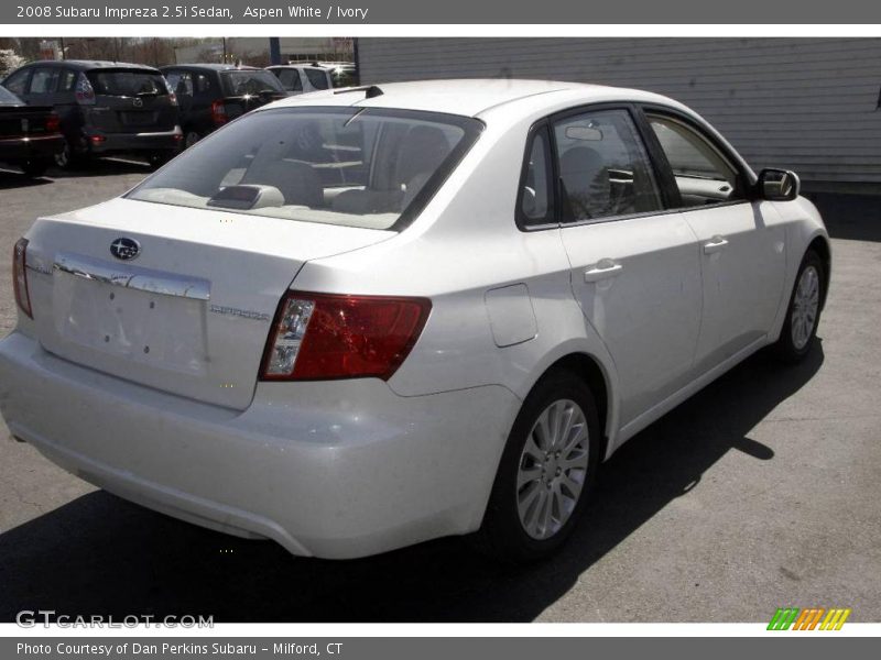 Aspen White / Ivory 2008 Subaru Impreza 2.5i Sedan