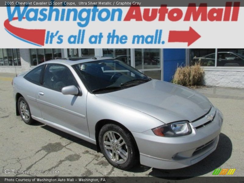 Ultra Silver Metallic / Graphite Gray 2005 Chevrolet Cavalier LS Sport Coupe