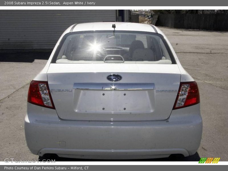 Aspen White / Ivory 2008 Subaru Impreza 2.5i Sedan