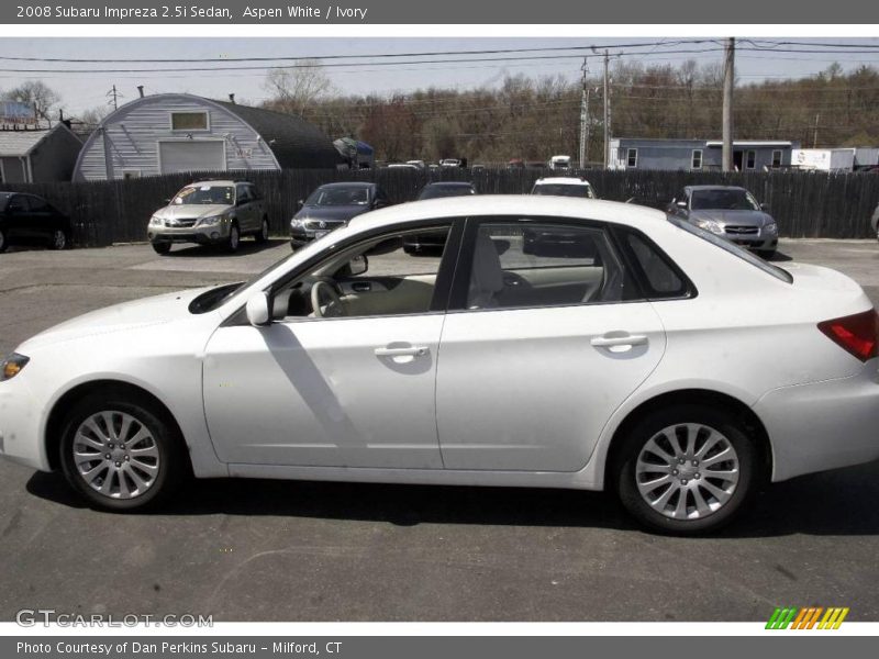 Aspen White / Ivory 2008 Subaru Impreza 2.5i Sedan