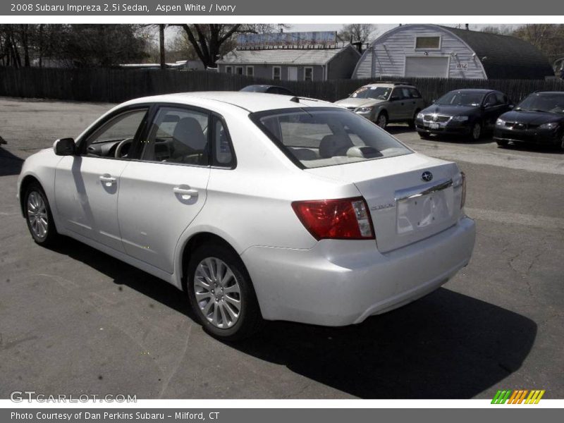 Aspen White / Ivory 2008 Subaru Impreza 2.5i Sedan