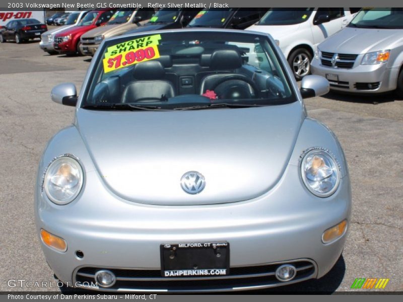 Reflex Silver Metallic / Black 2003 Volkswagen New Beetle GLS Convertible