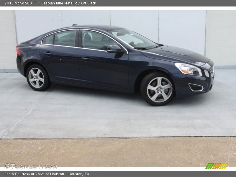 Caspian Blue Metallic / Off Black 2013 Volvo S60 T5