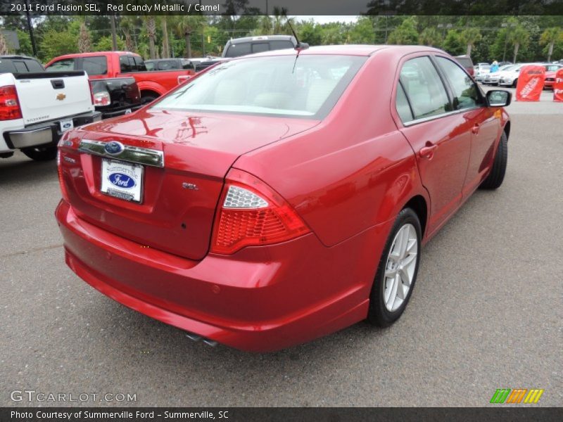 Red Candy Metallic / Camel 2011 Ford Fusion SEL