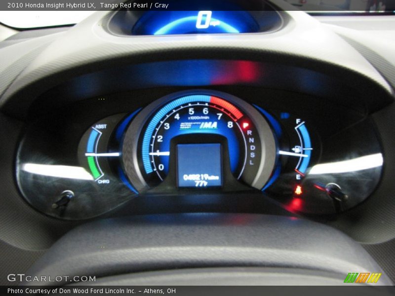 Tango Red Pearl / Gray 2010 Honda Insight Hybrid LX