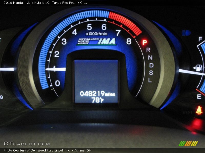 Tango Red Pearl / Gray 2010 Honda Insight Hybrid LX