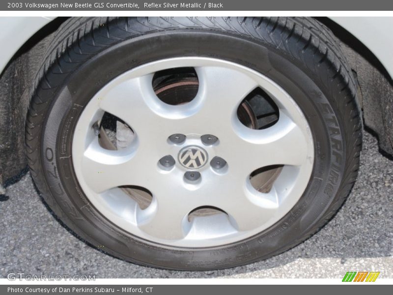 Reflex Silver Metallic / Black 2003 Volkswagen New Beetle GLS Convertible