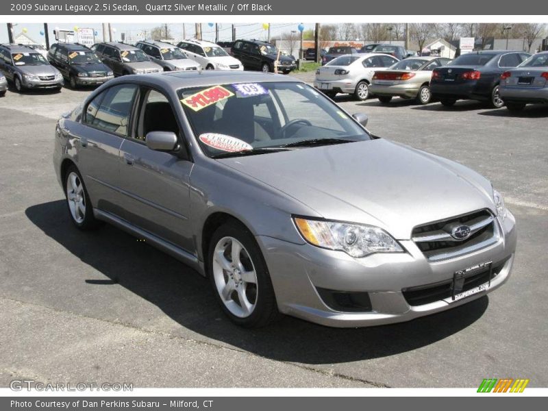 Quartz Silver Metallic / Off Black 2009 Subaru Legacy 2.5i Sedan