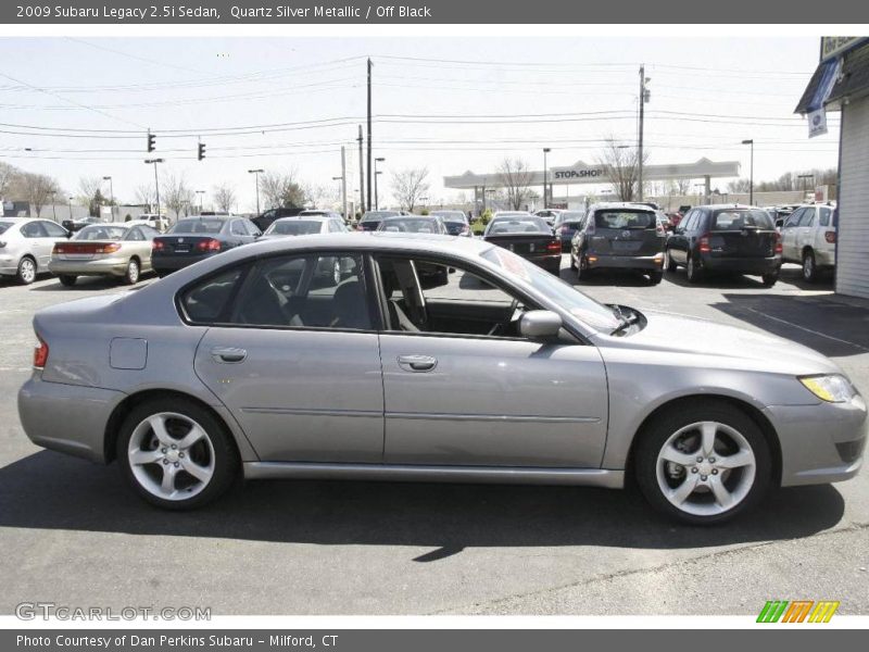 Quartz Silver Metallic / Off Black 2009 Subaru Legacy 2.5i Sedan