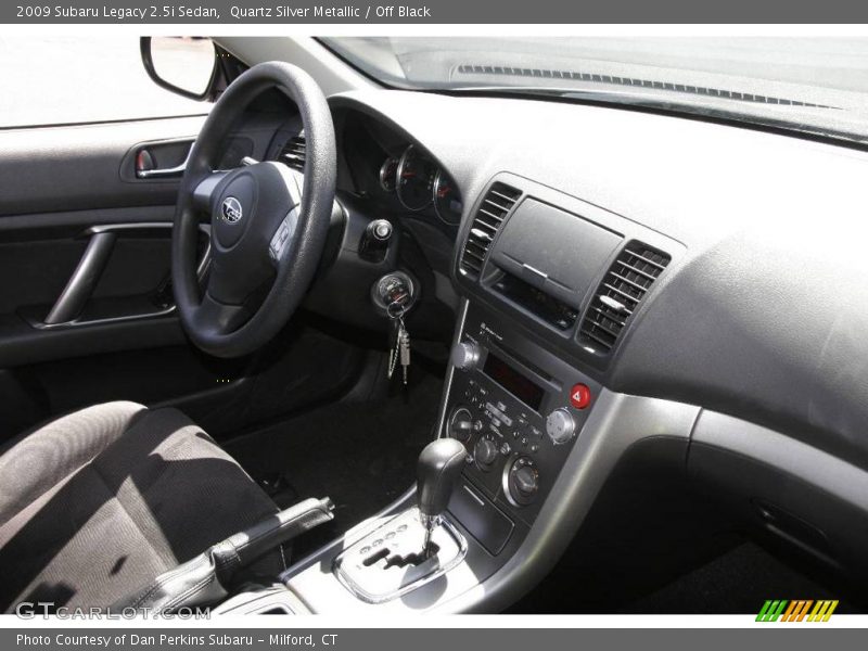 Quartz Silver Metallic / Off Black 2009 Subaru Legacy 2.5i Sedan