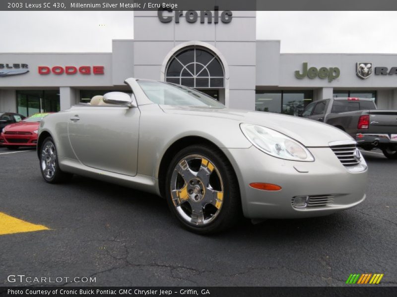 Millennium Silver Metallic / Ecru Beige 2003 Lexus SC 430
