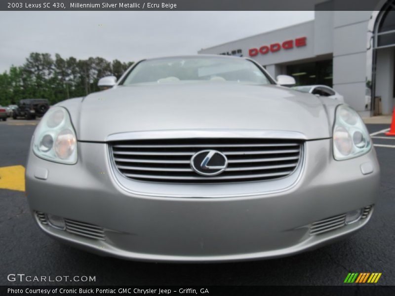 Millennium Silver Metallic / Ecru Beige 2003 Lexus SC 430