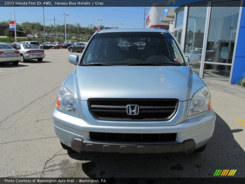 Havasu Blue Metallic / Gray 2003 Honda Pilot EX 4WD