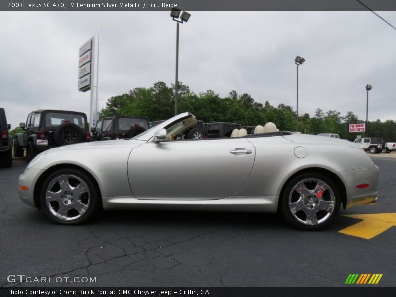 Millennium Silver Metallic / Ecru Beige 2003 Lexus SC 430