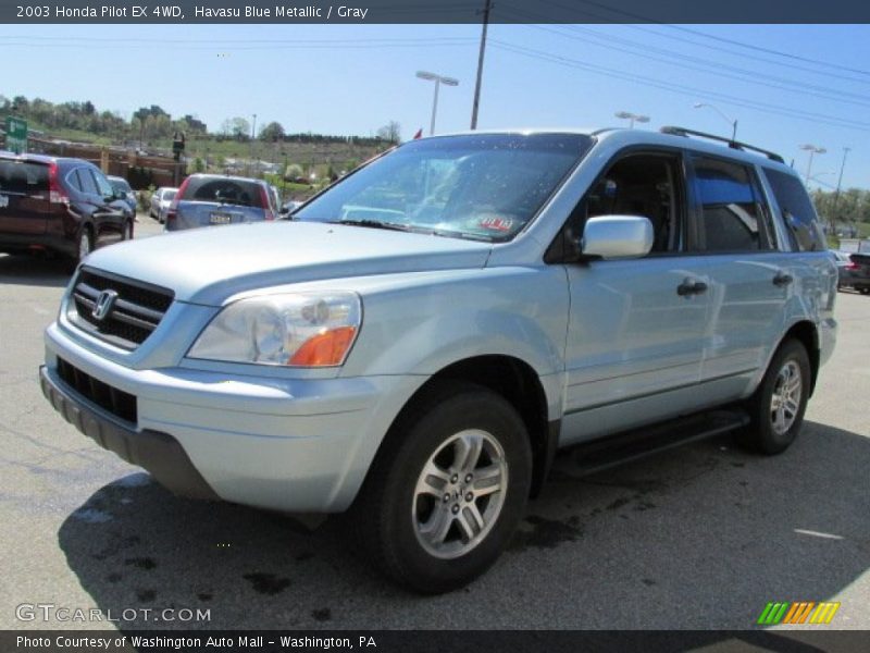 Havasu Blue Metallic / Gray 2003 Honda Pilot EX 4WD