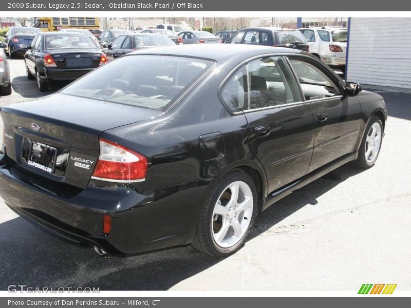 Obsidian Black Pearl / Off Black 2009 Subaru Legacy 2.5i Sedan