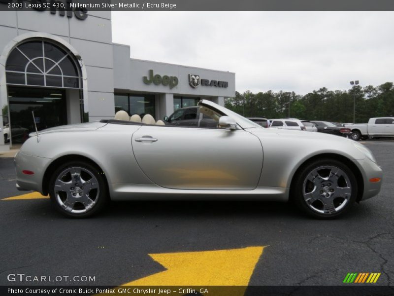 Millennium Silver Metallic / Ecru Beige 2003 Lexus SC 430