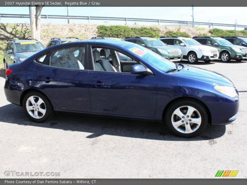 Regatta Blue / Gray 2007 Hyundai Elantra SE Sedan