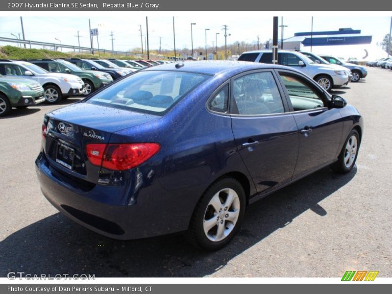 Regatta Blue / Gray 2007 Hyundai Elantra SE Sedan