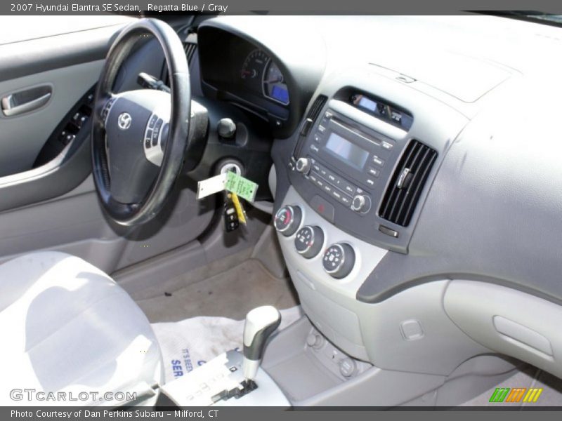 Regatta Blue / Gray 2007 Hyundai Elantra SE Sedan