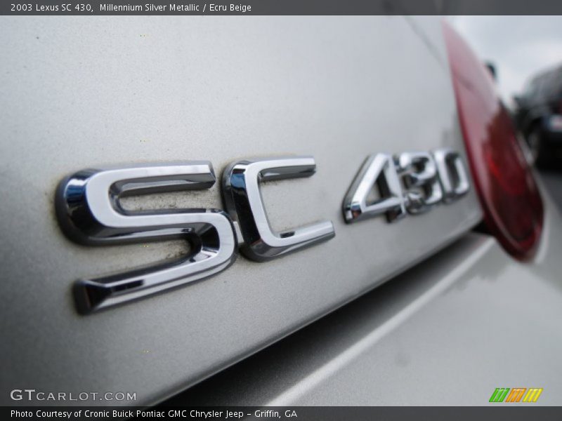 Millennium Silver Metallic / Ecru Beige 2003 Lexus SC 430
