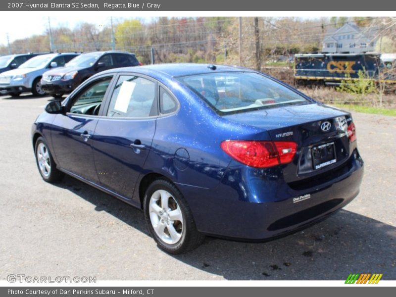 Regatta Blue / Gray 2007 Hyundai Elantra SE Sedan