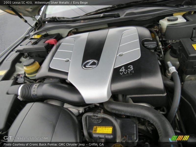  2003 SC 430 Engine - 4.3 Liter DOHC 32 Valve VVT-i V8