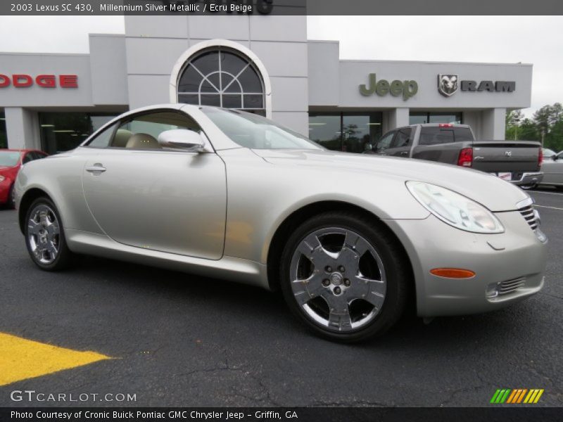 Millennium Silver Metallic / Ecru Beige 2003 Lexus SC 430