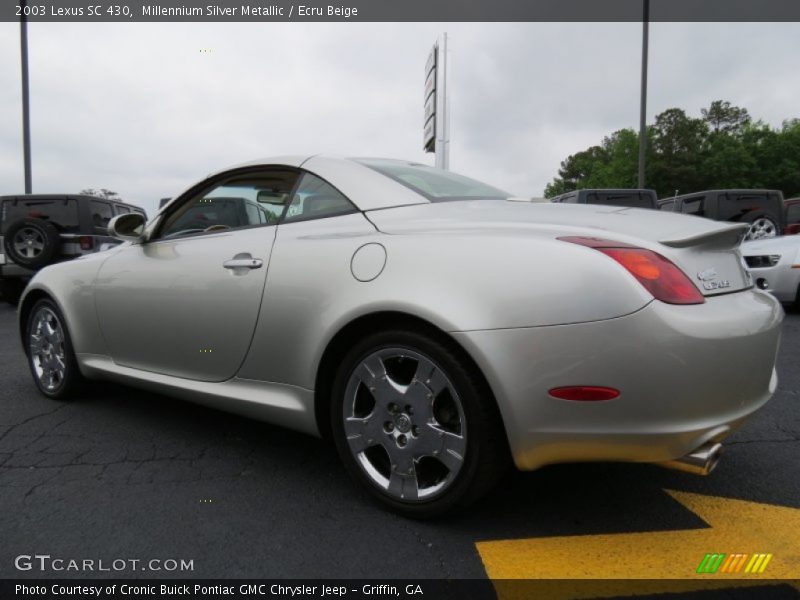 Millennium Silver Metallic / Ecru Beige 2003 Lexus SC 430