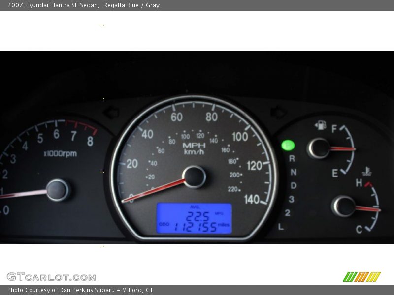 Regatta Blue / Gray 2007 Hyundai Elantra SE Sedan