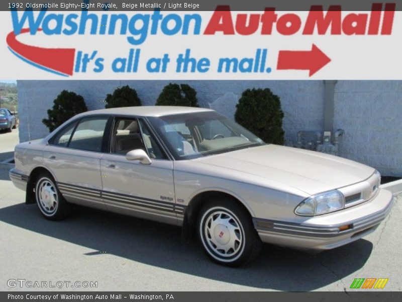 Beige Metallic / Light Beige 1992 Oldsmobile Eighty-Eight Royale
