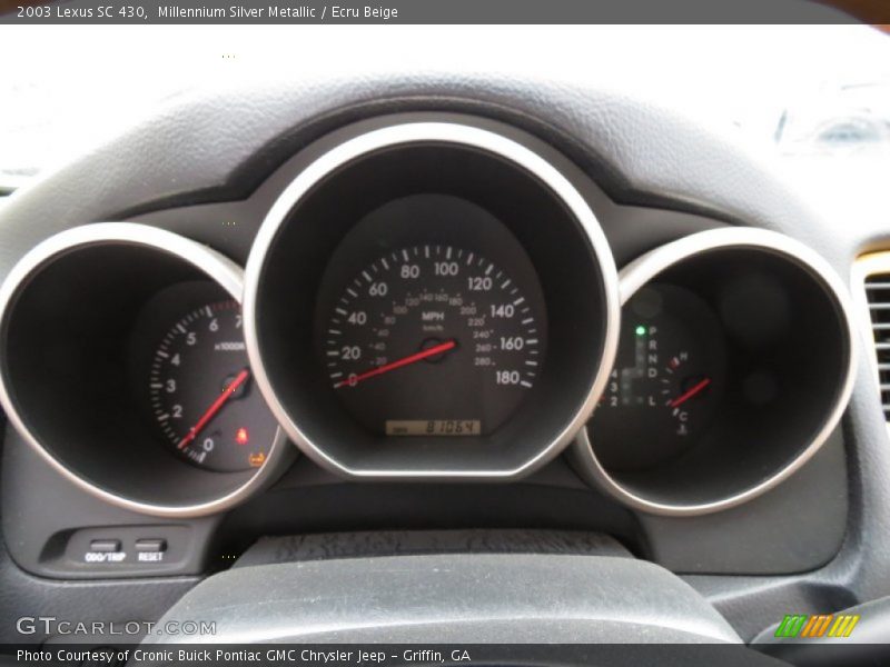  2003 SC 430 430 Gauges