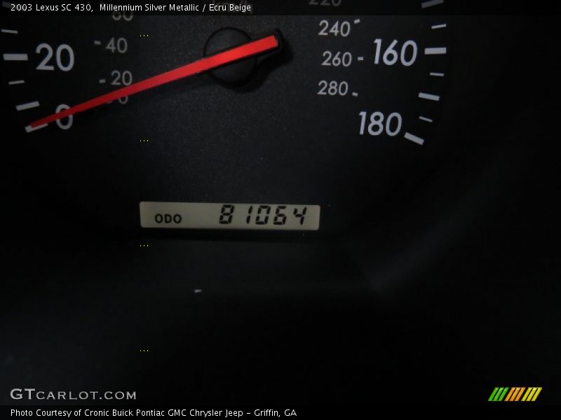 Millennium Silver Metallic / Ecru Beige 2003 Lexus SC 430