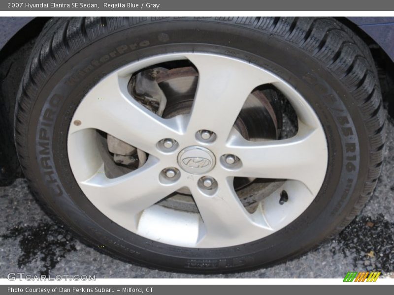 Regatta Blue / Gray 2007 Hyundai Elantra SE Sedan