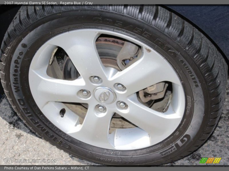 Regatta Blue / Gray 2007 Hyundai Elantra SE Sedan