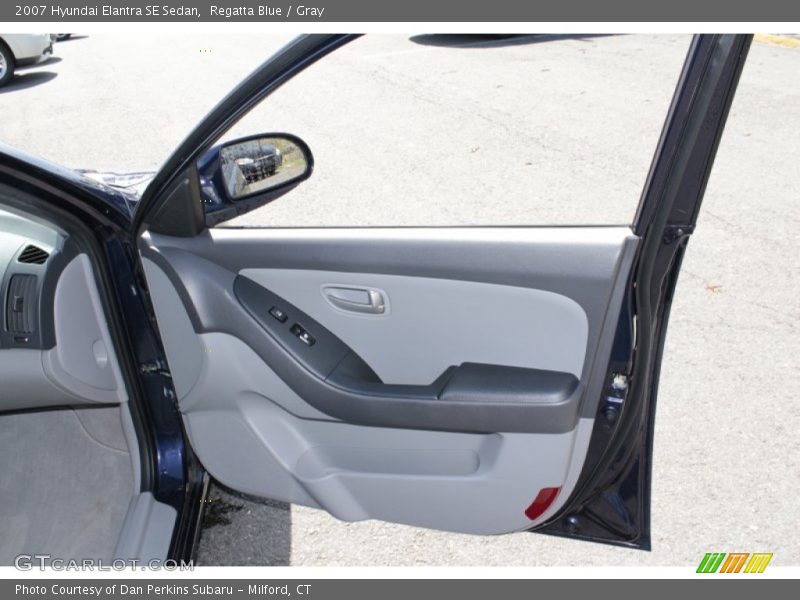 Regatta Blue / Gray 2007 Hyundai Elantra SE Sedan
