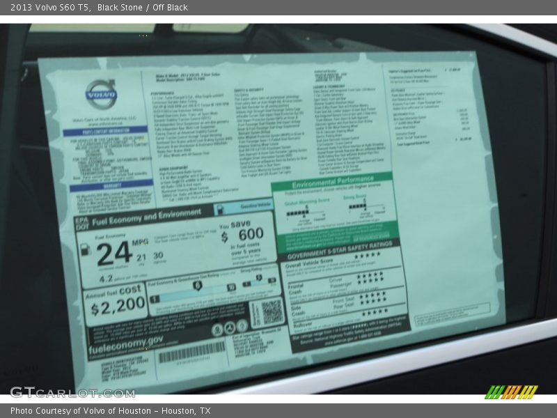 Black Stone / Off Black 2013 Volvo S60 T5