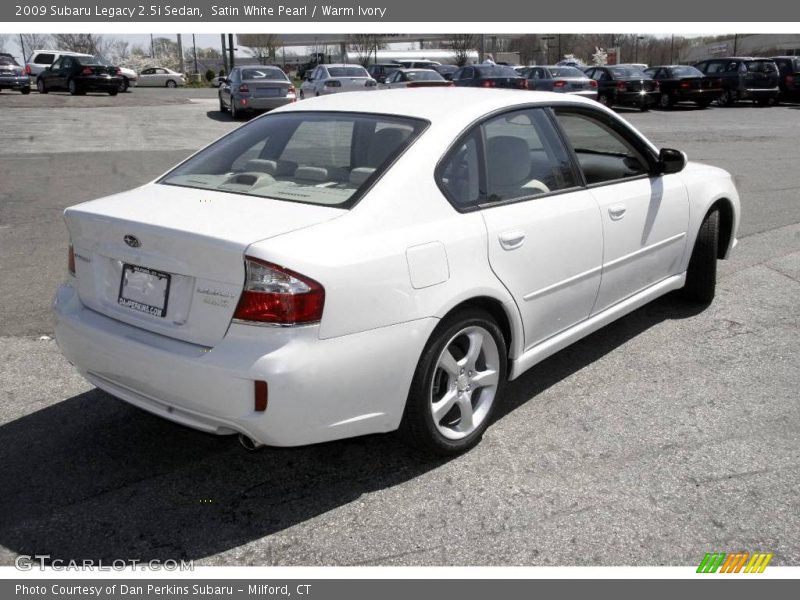 Satin White Pearl / Warm Ivory 2009 Subaru Legacy 2.5i Sedan
