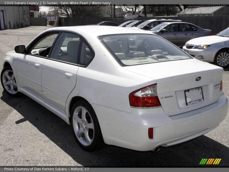 Satin White Pearl / Warm Ivory 2009 Subaru Legacy 2.5i Sedan