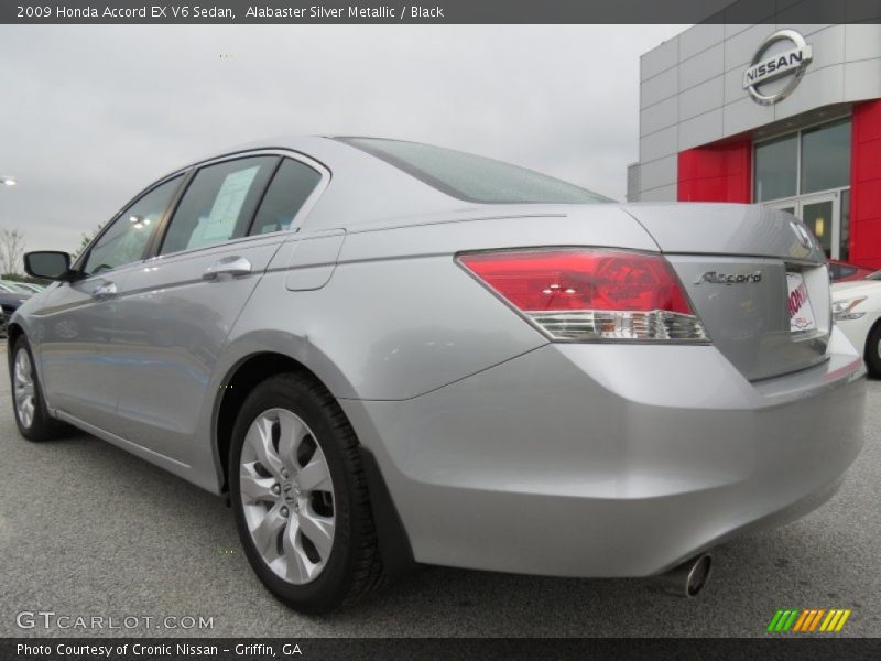 Alabaster Silver Metallic / Black 2009 Honda Accord EX V6 Sedan