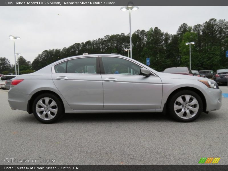 Alabaster Silver Metallic / Black 2009 Honda Accord EX V6 Sedan
