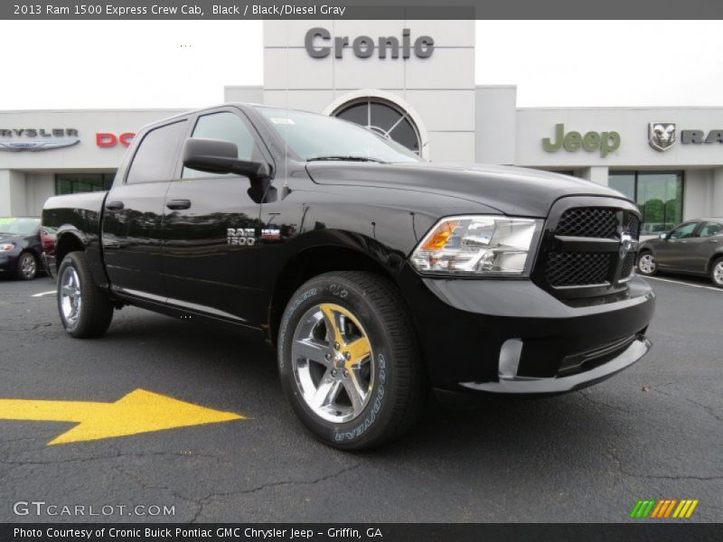 Black / Black/Diesel Gray 2013 Ram 1500 Express Crew Cab